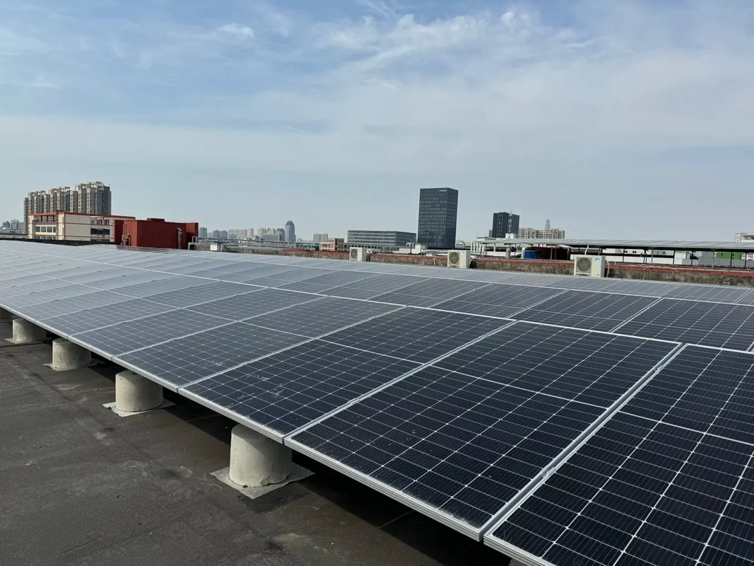 Exfatter rooftop solar system at Ningbo factory for sustainable manufacturing