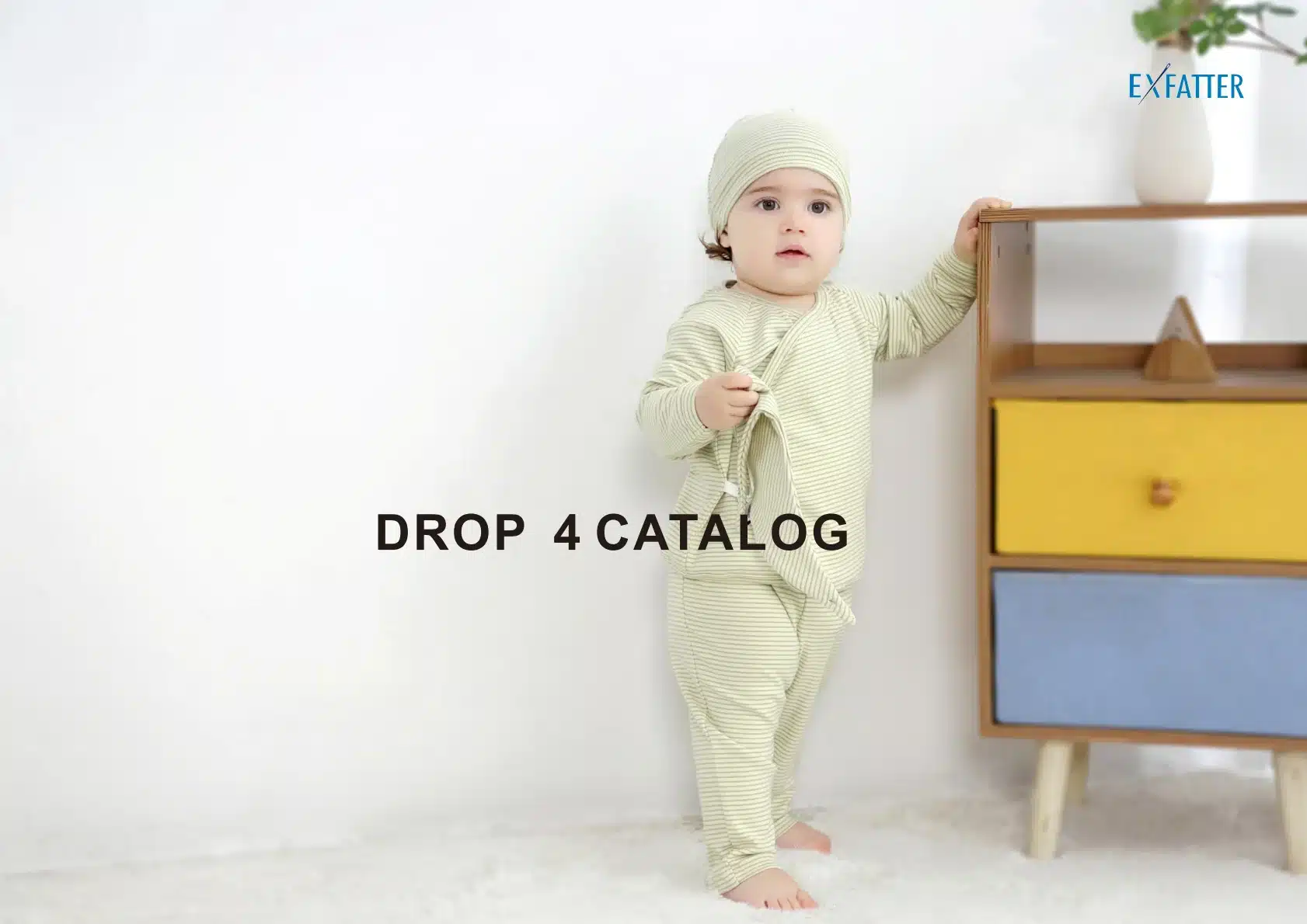 Soft and safe GOTS certified organic cotton DROP 4 for babies, manufactured by Exfatter.